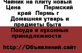 Чайник на плиту новый › Цена ­ 2 000 - Пермский край, Пермь г. Домашняя утварь и предметы быта » Посуда и кухонные принадлежности   